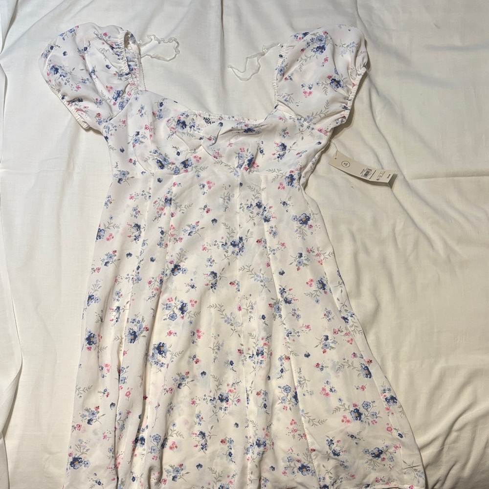 No Boundaries White Floral Dress